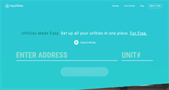 Desktop Screenshot of myutilities.com